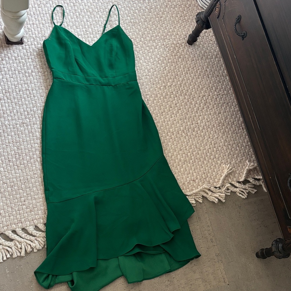 Banana Republic Emerald High Low Dress